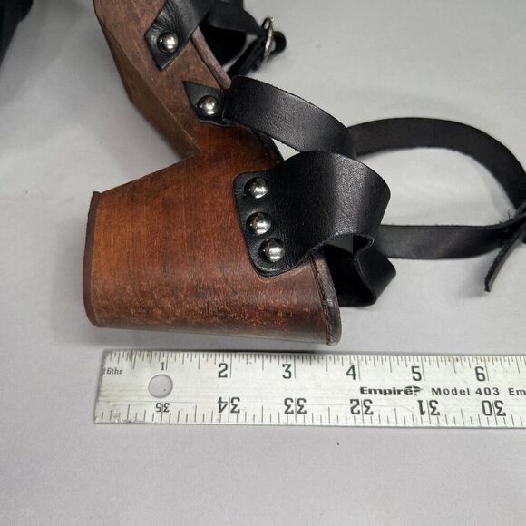 Free People Black and Brown Heeled Sandals - Picture 13 of 13